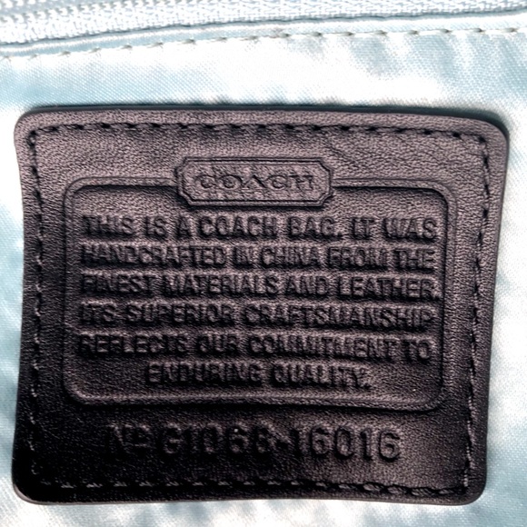 Coach Kristin (Retired) Black Patent Leather Pleated Satchel style 16016 - Picture 12 of 16